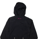 CHAMPION Womens Anorak Jacket Black Hooded S