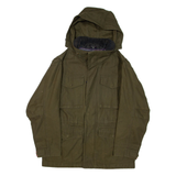 TOMMY HILFIGER Womens Jacket Green Hooded S