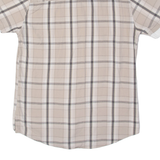 KICKERS Mens Flannel Shirt Beige Plaid S