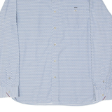 TED BAKER Mens Shirt Blue Geometric Long Sleeve M