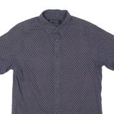 ALL SAINTS Mens Shirt Grey Crazy Pattern S