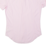 DIESEL Mens Flannel Shirt Pink Striped L