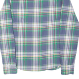 TOMMY HILFIGER Mens Shirt Blue Plaid Long Sleeve M