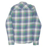 TOMMY HILFIGER Mens Shirt Blue Plaid Long Sleeve M