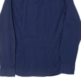 TOMMY HILFIGER Slim Fit Mens Flannel Shirt Blue Long Sleeve M