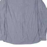 TOMMY HILFIGER Custom Fit Mens Plain Shirt Blue Long Sleeve S