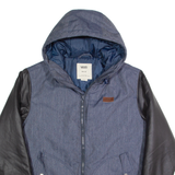 VANS Mens Varsity Jacket Blue Hooded M
