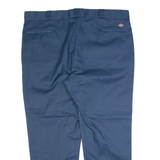 DICKIES Workwear Mens Trousers Blue Regular Straight W44 L30