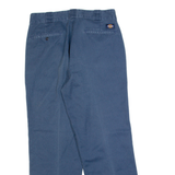 DICKIES Workwear Mens Trousers Blue Regular Straight W34 L30