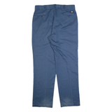 DICKIES Workwear Mens Trousers Blue Regular Straight W38 L34