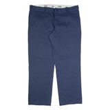 DICKIES 774 Workwear Mens Trousers Blue Regular Straight W42 L32