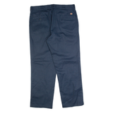 DICKIES Workwear Mens Trousers Blue Regular Straight W38 L30