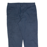 DICKIES Workwear Mens Trousers Blue Regular Straight W36 L30