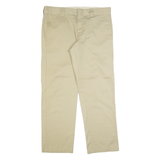 DICKIES Workwear Mens Trousers Beige Slim Straight W36 L32