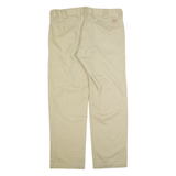 DICKIES Workwear Mens Trousers Beige Slim Straight W36 L32