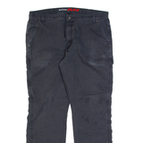 DICKIES Carpenter Workwear Mens Trousers Grey Regular Straight W38 L32