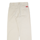 DICKIES Workwear Womens Trousers Cream Regular Straight W27 L28