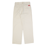 DICKIES Workwear Womens Trousers Cream Regular Straight W27 L28