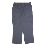 DICKIES Cargo Workwear Mens Trousers Grey Regular Straight W36 L32