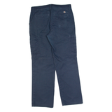 DICKIES Cargo Workwear Womens Trousers Blue Regular Straight W30 L30