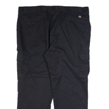 DICKIES Cargo Workwear Mens Trousers Black Regular Straight W42 L30