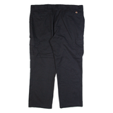 DICKIES Cargo Workwear Mens Trousers Black Regular Straight W42 L30