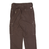 DICKIES Cargo Workwear Mens Trousers Brown Regular Straight W29 L32