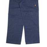 DICKIES Workwear Mens Trousers Blue Loose Straight W34 L30