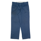 DICKIES 874 Workwear Mens Trousers Blue Regular Straight W36 L30