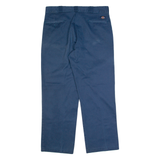 DICKIES 874 Workwear Mens Trousers Blue Regular Straight W36 L30