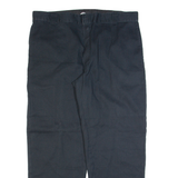 DICKIES Workwear Mens Trousers Black Loose Straight W42 L32