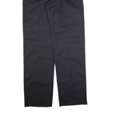DICKIES Workwear Mens Trousers Black Regular Straight W38 L39