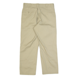 DICKIES 874 Workwear Mens Trousers Beige Regular Straight W34 L28