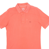 LACOSTE Garment Dyed Mens Polo Shirt Pink M