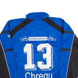 SALLER BLUE SHARKS 13 Chregu Mens Sweatshirt Blue 1/4 Zip M
