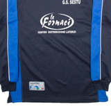 SPORTIKA Team Line Mens Sweatshirt Blue High Neck L