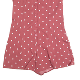Womens Playsuit Red Polka Dot Wide-Leg M