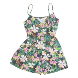 TALLY WEIJL Womens Playsuit Black Floral Wide-Leg S