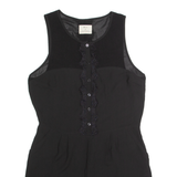 PINS AND NEEDLES Womens Playsuit Black Wide-Leg S