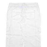 TOMMY HILFIGER Three Quarters Womens Trousers White Regular Straight W30 L22