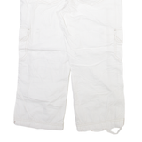 TOMMY HILFIGER Three Quarters Womens Trousers White Regular Straight W30 L22