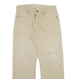 LEVI'S 401 Mens Trousers Beige Regular Straight W32 L30