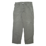 CARHARTT Mens Trousers Grey Relaxed Straight W38 L32
