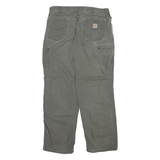 CARHARTT Mens Trousers Grey Relaxed Straight W38 L32