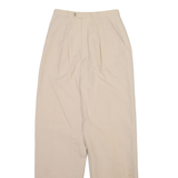 ESPRESSO Womens Trousers Cream Relaxed Straight W22 L28