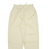 SERGIO DI LAURENTI Womens Trousers Yellow Relaxed Tapered Linen W26 L28