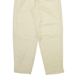 SERGIO DI LAURENTI Womens Trousers Yellow Relaxed Tapered Linen W26 L28
