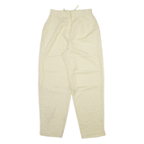 SERGIO DI LAURENTI Womens Trousers Yellow Relaxed Tapered Linen W26 L28