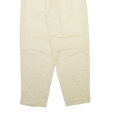 SERGIO DI LAURENTI Womens Trousers Yellow Relaxed Tapered Linen W26 L28