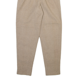 PACO RABANNE Womens Trousers Beige Relaxed Tapered Wool W24 L27